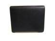 Photo2: PRADA Black Red Saffiano Leather Trifold Wallet Compact Wallet #a228 (2)