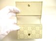 Photo8: GUCCI GG Guccissima Pearl White Leather Card Holder #a230