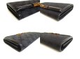 Photo7: GUCCI GG Bamboo Black Canvas Leather RFlap Long Wallet #a231