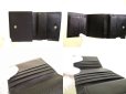 Photo8: PRADA Black Nylon and Leather Trifold Wallet Purse #a244