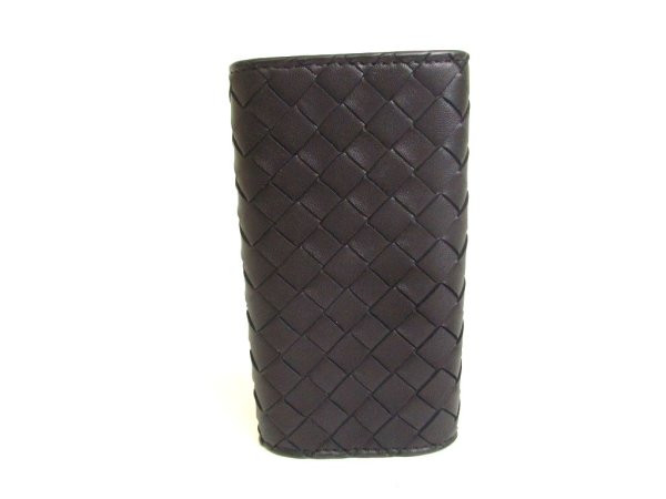 Photo2: BOTTEGA VENETA Black Leather 6 Pics Key Cases #a248