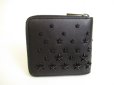 Photo2: Jimmy Choo Black Leather Bifold Wallet Compact Wallet LAWRENCE #a250 (2)