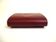 Photo6: Cartier Must de Cartier Bordeaux Leather Coin Purse #a252