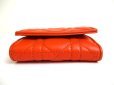 Photo5: Christian Dior Cannage Orange Leather Lady Dior Trifold Wallet #a258