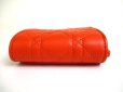 Photo6: Christian Dior Cannage Orange Leather Lady Dior Trifold Wallet #a258