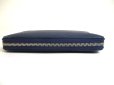 Photo6: BVLGARI BVLGARIBVLGARI Navy Blue Leather Round Zip Long Wallet #a260