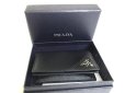 Photo12: PRADA Black Saffiano Leather Card Case Card Holder #a263