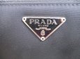 Photo10: PRADA Black Nylon Leather Round Zip Long Wallet #a268