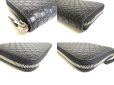 Photo7: GUCCI Guccissima Black Leather Round Zip Long Wallet #a271