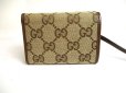 Photo2: GUCCI BALENCIAGA GG Canvas Leather Trifold Wallet Compact Wallet #a272 (2)