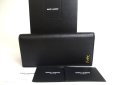 Photo1: Saint Laurent YSL Tiny Monogram Black Leather Flap Long Wallet #a277 (1)