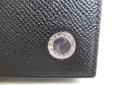 Photo10: BVLGARI Black Grain Calf Leather Business Card Case Card Holder #a279