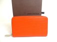 Photo1: LOUIS VUITTON Epi Orange Leather Zippy Compact Wallet Purse #a280 (1)