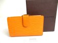 Photo1: LOUIS VUITTON Epi Orange Leather Bifold Wallet French Purse #a283 (1)