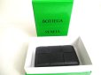 Photo12: BOTTEGA VENETA Intrecciato Cassette Black Leather Business Card Holder #a284