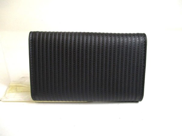 Photo2: BVLGARI Mirerige Black Leather 6 Pics Key Cases #a288