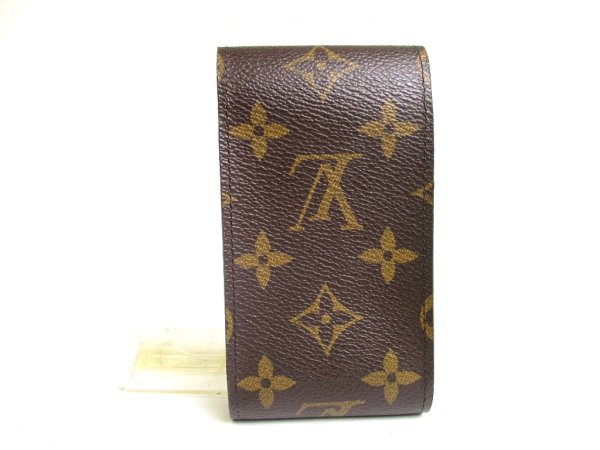 Photo2: LOUIS VUITTON Monogram Leather Brown Cigarette Cases #a294