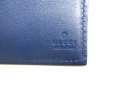 Photo10: GUCCI Micro Guccissima Navy Blue Patent Leather Bifold Bill Wallet #a296