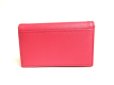 Photo2: PRADA Pink Saffiano Leather Card Case Card Holder #a302 (2)