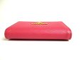 Photo6: PRADA Pink Saffiano Leather Card Case Card Holder #a302