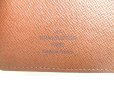 Photo10: LOUIS VUITTON Monogram Brown Leather Flap Checkbook Bill Wallet #a307