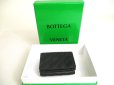 Photo12: BOTTEGA VENETA Intrecciato Black Leather Trifold Wallet Compact Wallet #a308