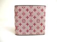 Photo2: LOUIS VUITTON Monogram Mini Cherry Canvas Bifold Wallet #a316 (2)