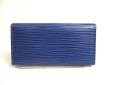 Photo2: LOUIS VUITTON Epi Blue Leather Gold H/W Multicles 4 Key Cases #a324 (2)