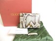 Photo1: GUCCI GG Marmont Beige Leather Bifold Wallet Compact Wallet #a327 (1)