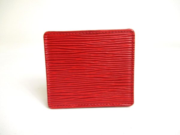 Photo2: LOUIS VUITTON Epi Red Leather Coin Purse Porto Monnaie Boite #a329