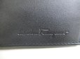 Photo10: Salvatore Ferragamo Black Leather Bifold Wallet Compact Wallet #a330