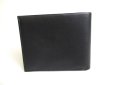 Photo2: Salvatore Ferragamo Black Leather Bifold Wallet Compact Wallet #a330 (2)