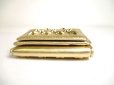 Photo5: Jimmy Choo Stars Gold Leather Trifold Wallet Compact Wallet NEMO #a332