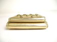 Photo6: Jimmy Choo Stars Gold Leather Trifold Wallet Compact Wallet NEMO #a332