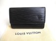 Photo1: LOUIS VUITTON Epi Black Leather Multicles 6 Key Cases #a335 (1)