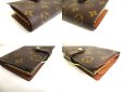 Photo7: LOUIS VUITTON Monogram Brown Leather Bifold Wallet Viennois #a336