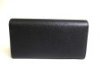 Photo2: GUCCI Soho Interlocking G Black Leather Long Flap Wallet Purse #a345 (2)