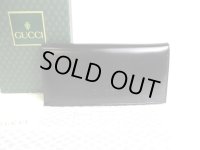 GUCCI Vintage Logo Black Leather Long Flap Wallet #a346