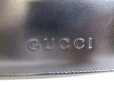 Photo10: GUCCI Vintage Logo Black Leather Long Flap Wallet #a346