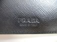 Photo10: PRADA Black Saffiano Leather Bifold Bill Wallet Card Holder #a347