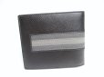 Photo2: PRADA Black Saffiano Leather Bifold Bill Wallet Card Holder #a347 (2)