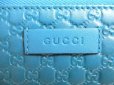 Photo10: GUCCI Micro Guccissima Turquoise Leather Round Zip Long Wallet #a349