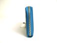 Photo3: GUCCI Micro Guccissima Turquoise Leather Round Zip Long Wallet #a349