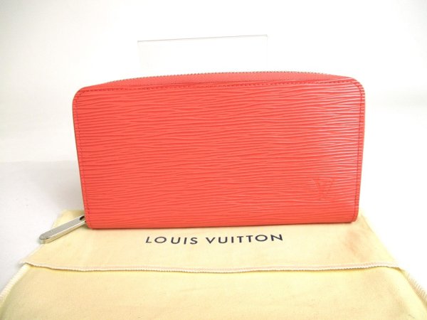 Photo1: LOUIS VUITTON Epi Poppypetale Leather Round Zip Zippy Wallet Purse #a350