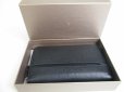 Photo12: BVLGARI Octo Black Grain Leather Large Round Zip Long Wallet #a353