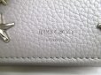 Photo10: Jimmy Choo Plastic Stars Gray Leather Trifold Wallet Compact Wallet NEMO #a354