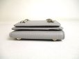 Photo5: Jimmy Choo Plastic Stars Gray Leather Trifold Wallet Compact Wallet NEMO #a354