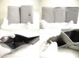 Photo8: Jimmy Choo Plastic Stars Gray Leather Trifold Wallet Compact Wallet NEMO #a354