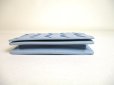 Photo5: BOTTEGA VENETA Intrecciato Light Blue Leather Business Card Holder #a356