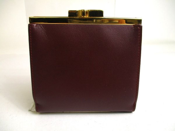 Photo2: Cartier Must de Cartier Bordeaux Leather Trifold Wallet #a359